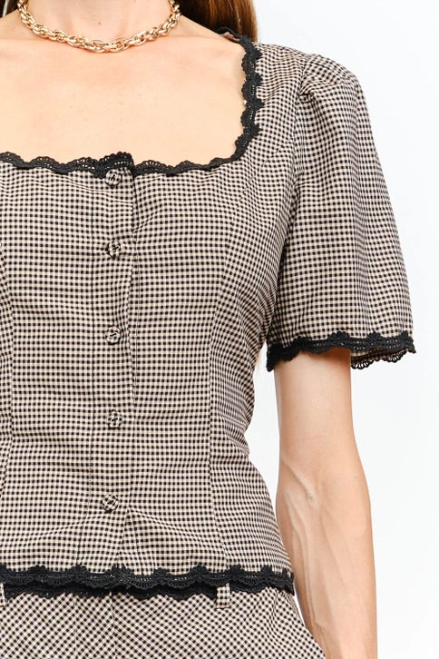 Bobby Gingham Blouse
