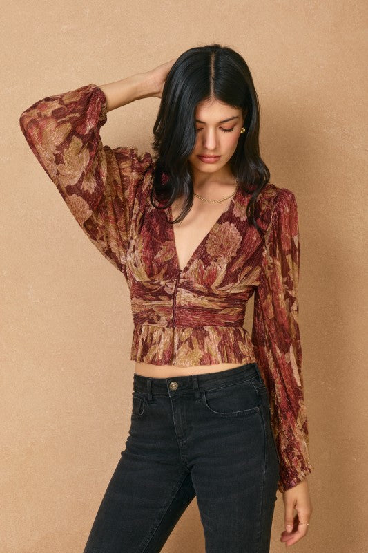 Crimson Gold Holiday Longsleeve