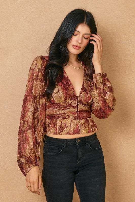 Crimson Gold Holiday Longsleeve