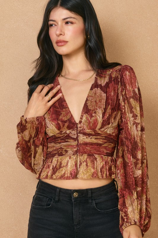 Crimson Gold Holiday Longsleeve