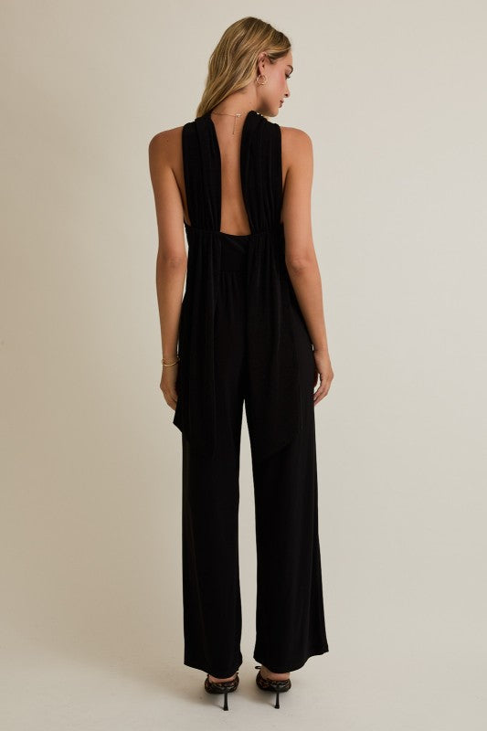 Draped Back Jumpsuit