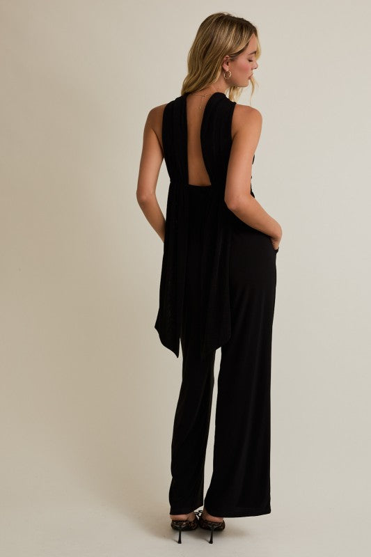 Draped Back Jumpsuit