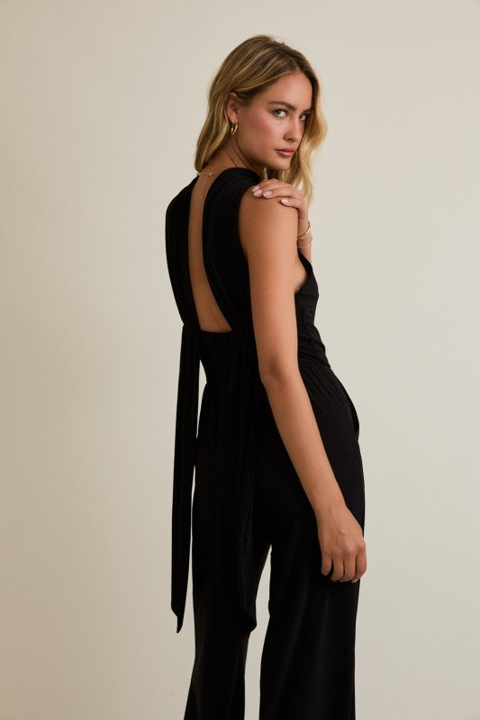 Draped Back Jumpsuit
