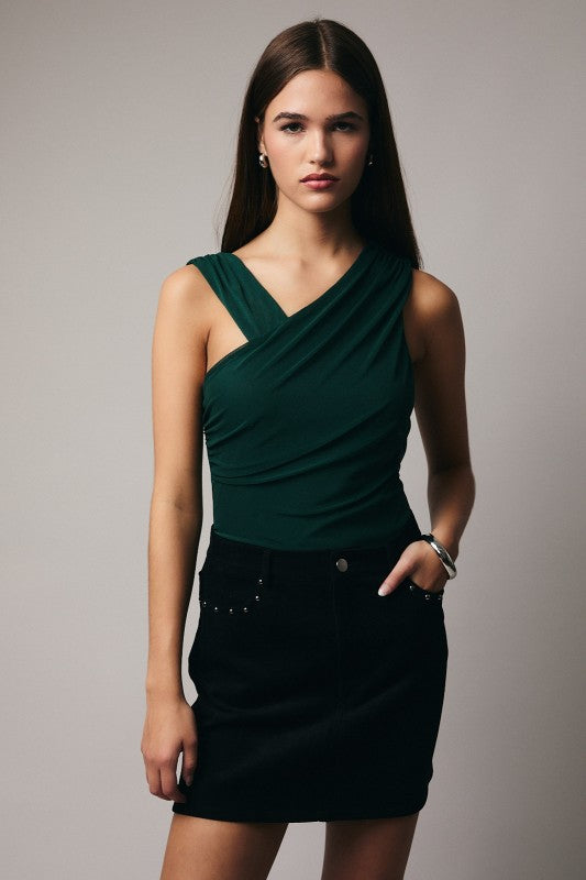 Hunter Green Mesh Bodysuit