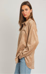 Suede Oversized Shirt