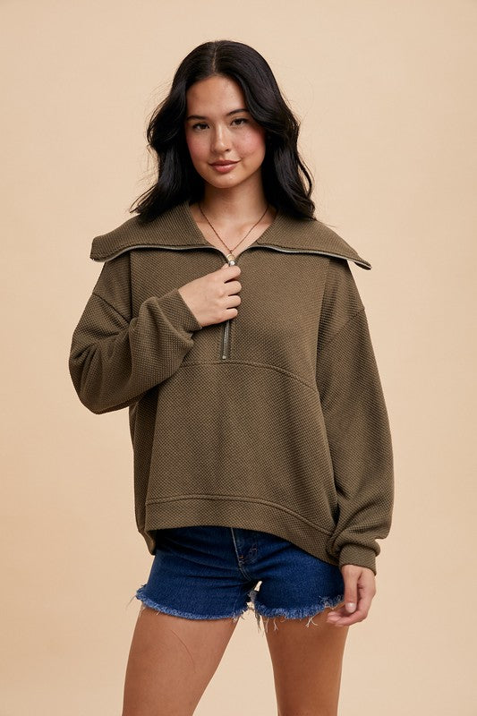 Olive Pullover Jacket