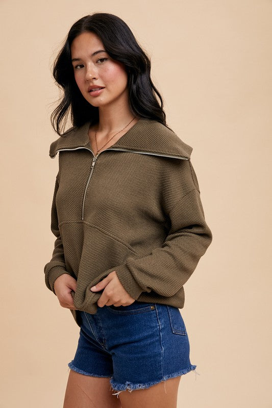 Olive Pullover Jacket