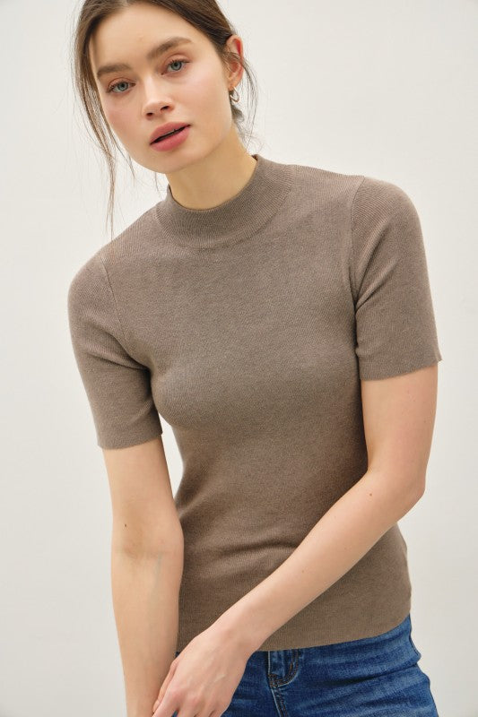 Heather Brown Knit