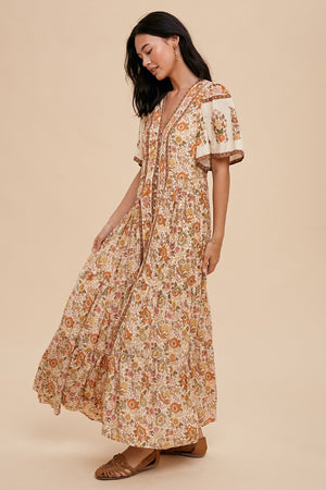 Desert Floral Maxi Dress