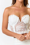 White Lace Bustier