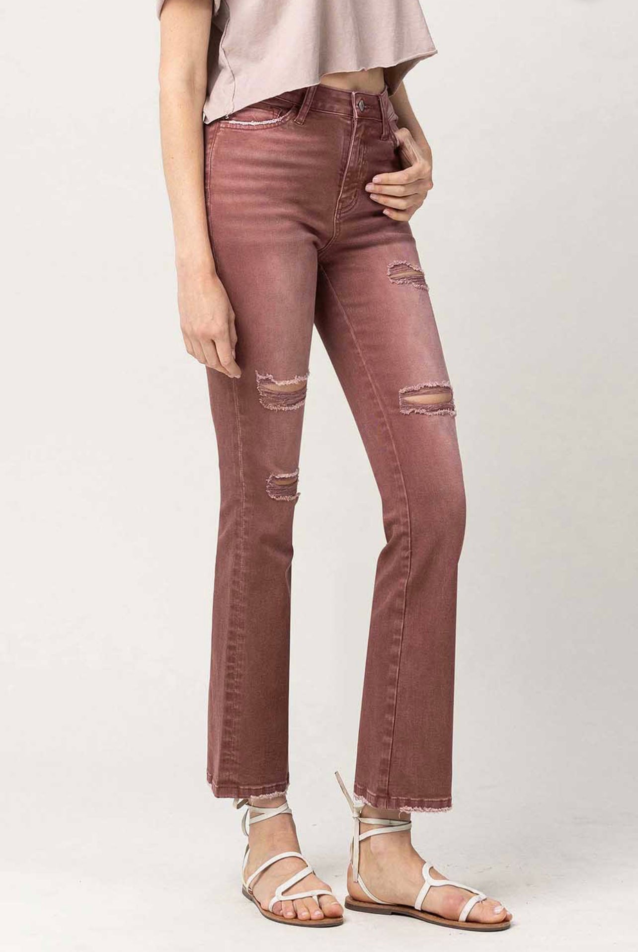 Skylar High Rise Boot Cut Jeans