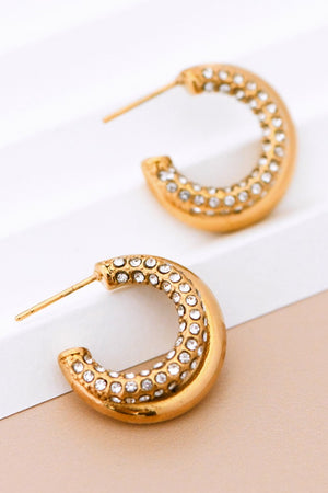 Bethany Crystal Hoops