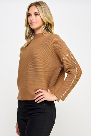 Contrast Stitch Sweater