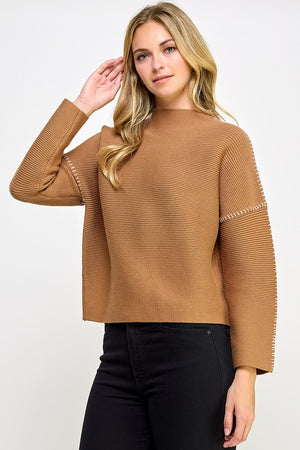 Contrast Stitch Sweater