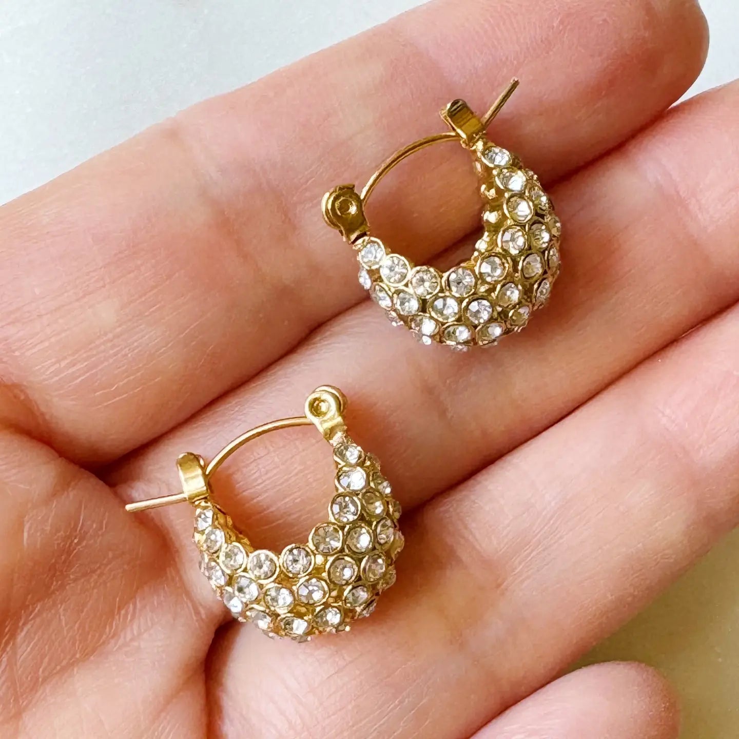 Sparkly Classy Hoops