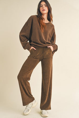 Brown Relaxed Corduroy Set