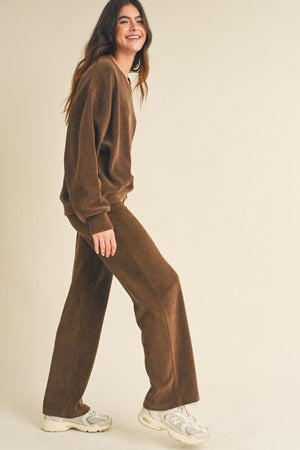 Brown Relaxed Corduroy Set