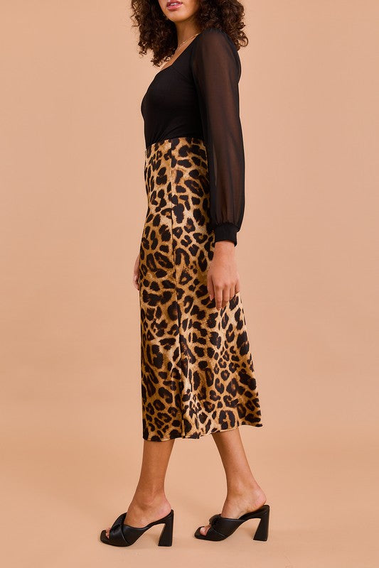 Leopard Maxi Skirt