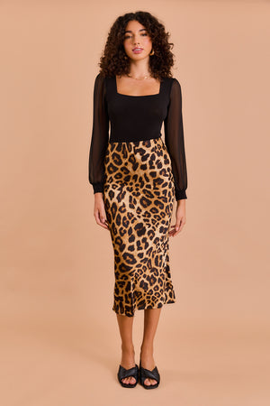 Leopard Maxi Skirt