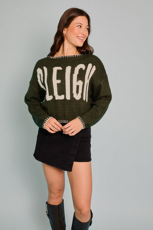 Sleigh Hunter Green Sweater