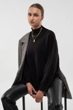 Black Mock Neck Sweater