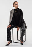 Black Mock Neck Sweater