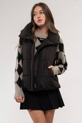 Black Puffer Vest