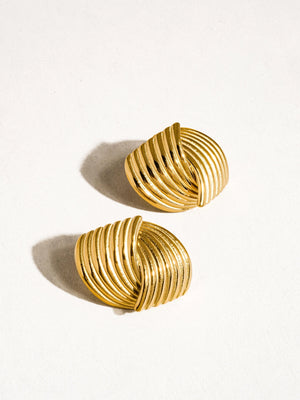 Athens 18K Wavy Earrings