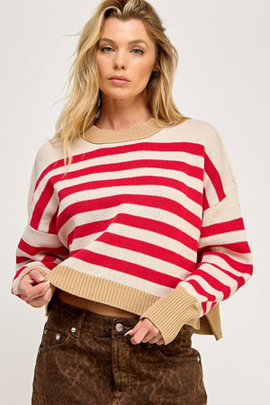 Candy Cane Striped Sweater