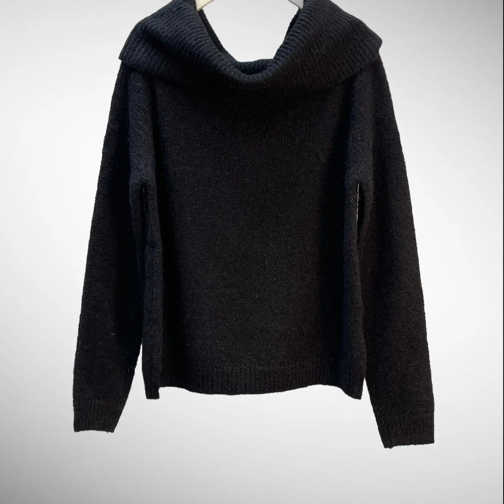 Black Off The Shoulder Sweater