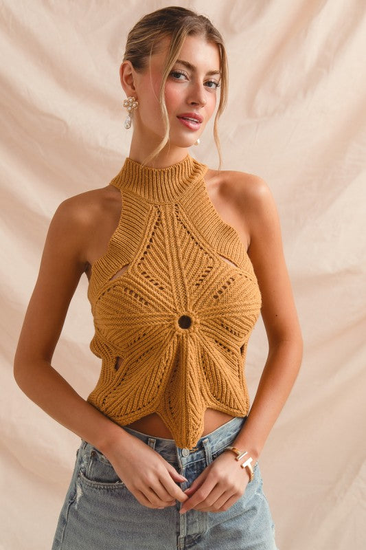 Flower Knit Tank