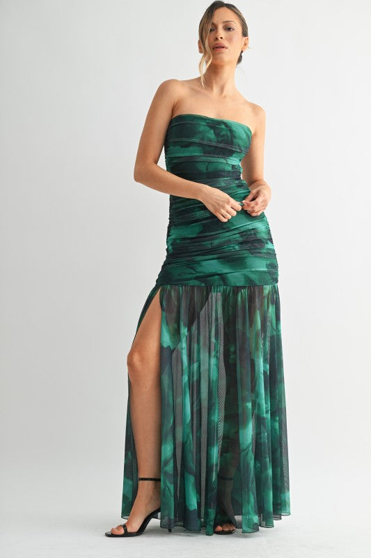 Emerald Illusion Dress