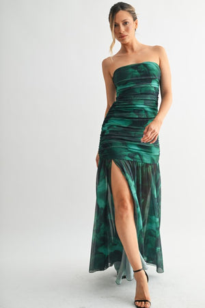 Emerald Illusion Dress