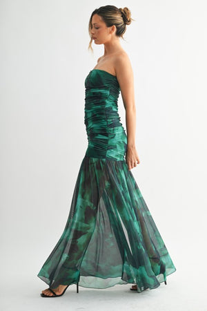 Emerald Illusion Dress
