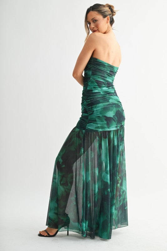 Emerald Illusion Dress