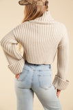 Latte Ribbed Sweater