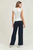 White Cap Sleeve Fitted Top