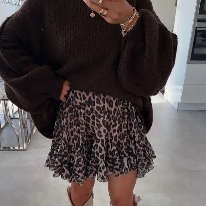 Leopard Print Skirt