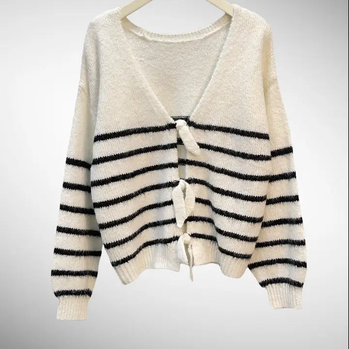 Sailor Front Knot Sweater