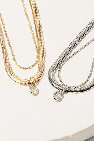 Simple Shine Layered Necklace