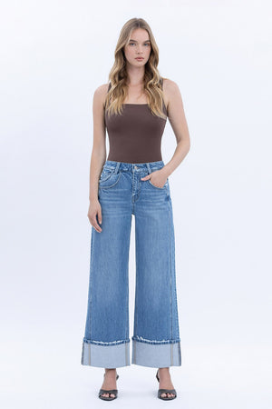 Kris High Rise Baggy Wide Jeans