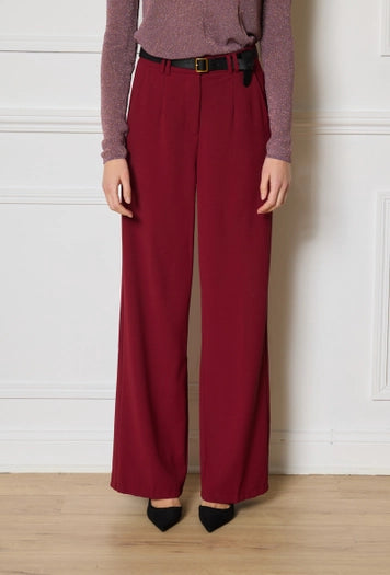 Wine Woven Trouser