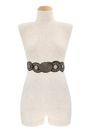 Brown Linked Buckle Belt