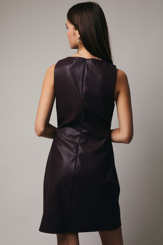 Burgundy Sequins Dress