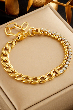 Chain Link Crystal Bracelet