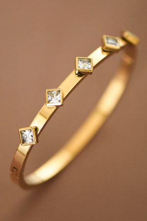 Clear Diamond Bangle