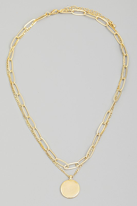 Layered Disc Necklace