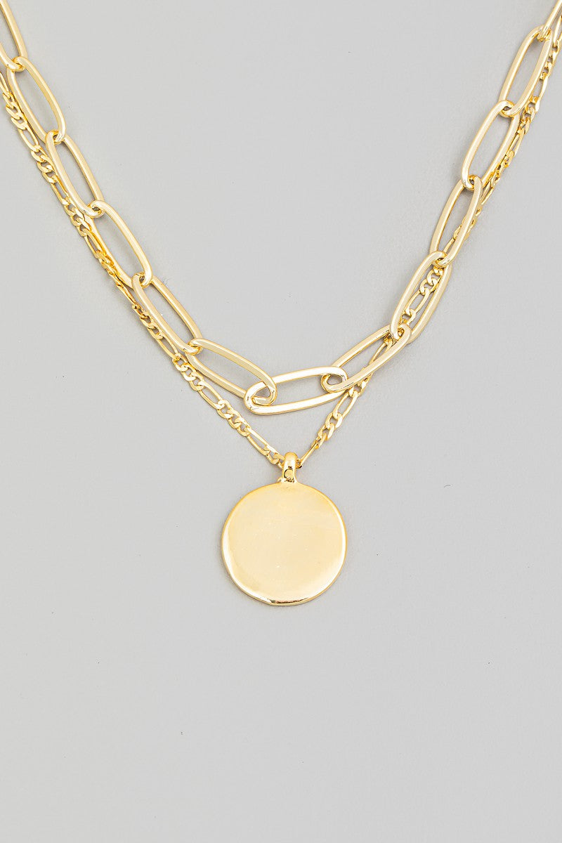 Layered Disc Necklace