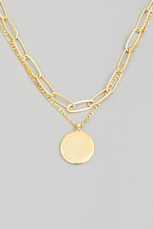 Layered Disc Necklace