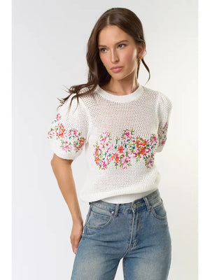 Embroidered  Spring Top